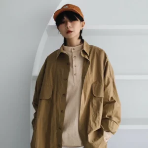 NV11 貳玖製造寬大落肩素面襯衫