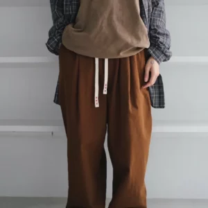 NV14 貳玖製造XX綁繩微繭寬褲