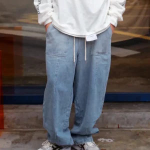 OC06 貳玖製造漸層抽繩牛仔褲