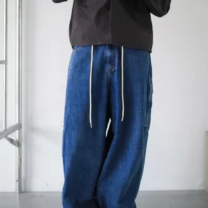 SE06 貳玖製造壓摺口袋牛仔寬褲