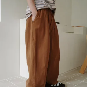 MK04 貳玖製造棉麻綁繩繭型褲