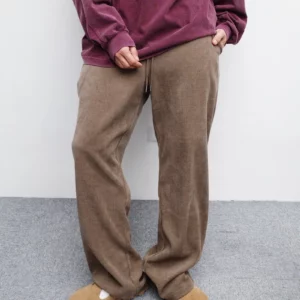 BE13 貳玖製造坑條修身棉褲