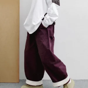 BE06 貳玖製造反摺管繭型褲