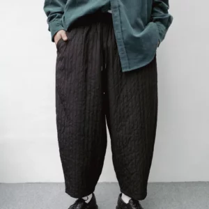 BE04 貳玖製造坑條防風哈倫褲